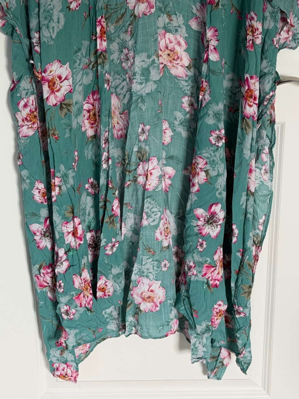Torrid Women's Sage Green Floral Gauze Kimono Cover Up 00/0 - 39729 - Picture 6 of 16